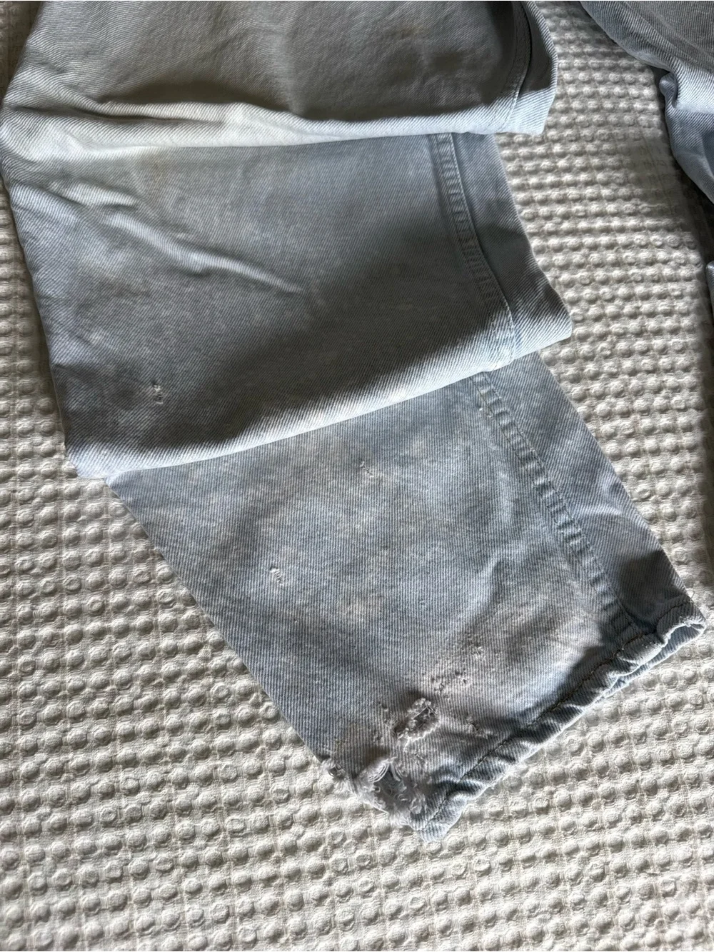Rare Vintage Silver Tab Levi’s Jeans Light Wash Denim Shorts great quality denim - Picture 14 of 14